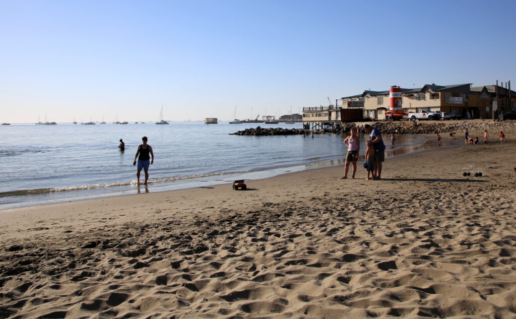 People coming together to have fun in the ocean