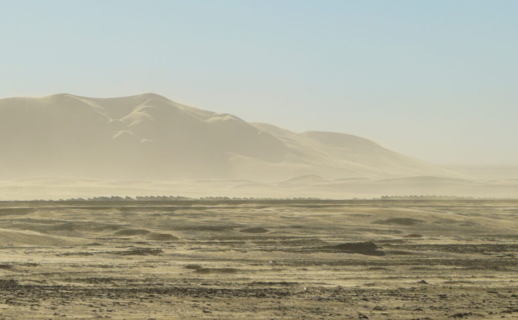 Dune 7 in a sand storm